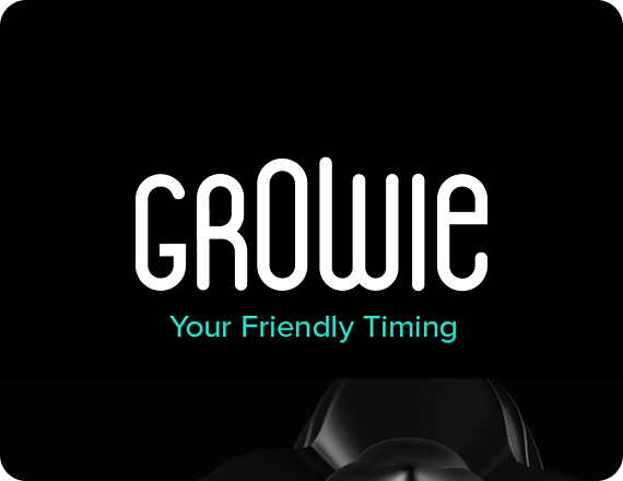 Growie. Physical timing device. See how we combined idea, technology and hardware